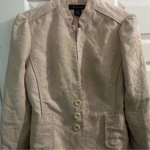 Calvin Klein Jeans Women's Beige Floral Blazer